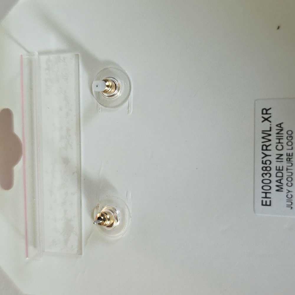 Juicy Couture Pink Wristlet Purse And  Earrings. - Picture 5 of 6